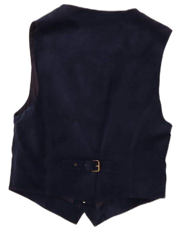 Vintage Ανδρικό σουέτ Γιλέκο Μικρό Navy Blue