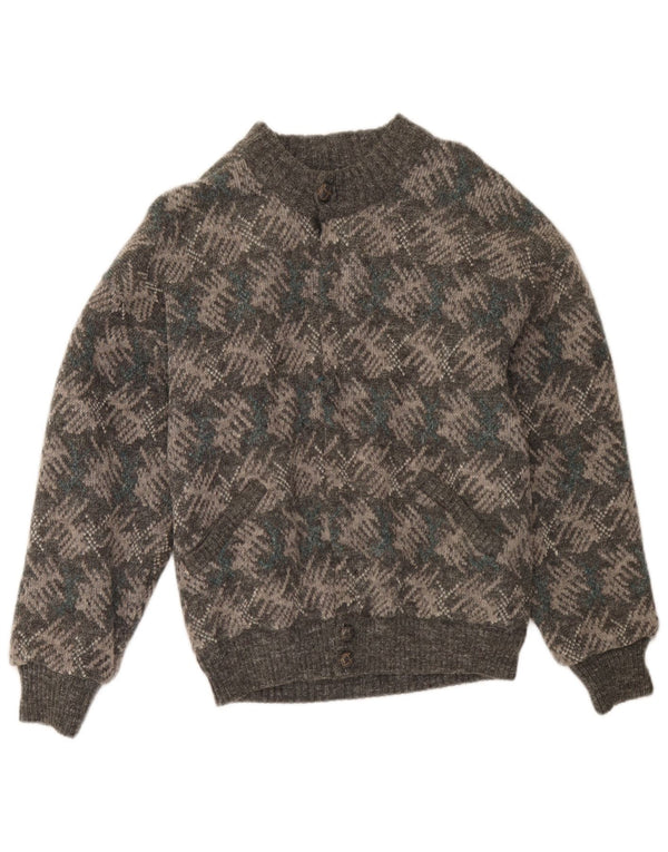 Ανδρική ζακέτα Vintage IT 48 Medium Grey Geometric