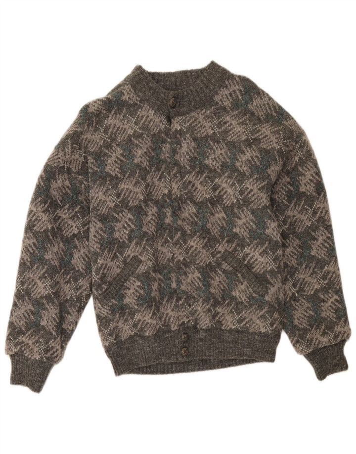 Ανδρική ζακέτα Vintage IT 48 Medium Grey Geometric