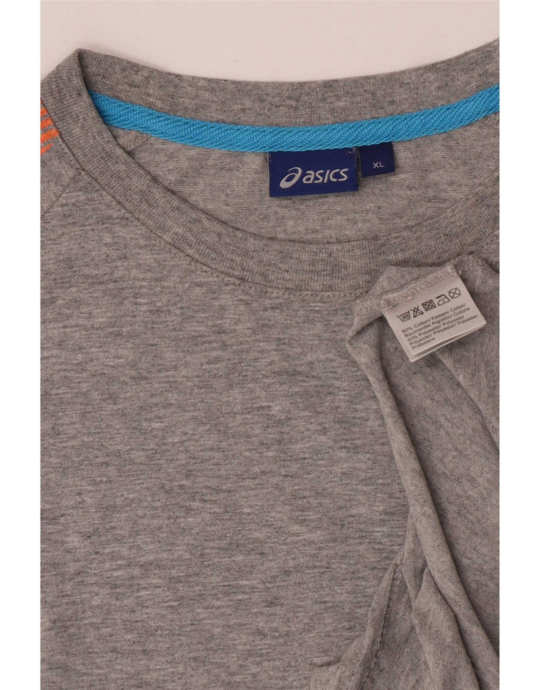 Ανδρικό γραφικό μπλουζάκι Asics Top XL Γκρι βαμβακερό