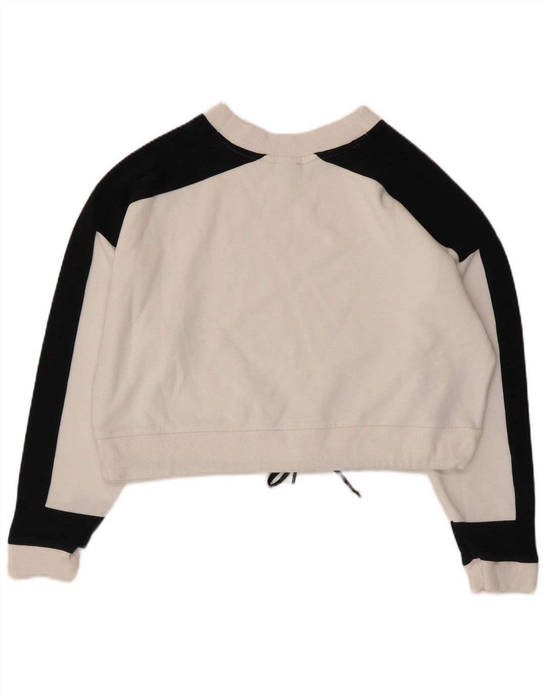 Γυναικεία φούτερ Puma Crop Graphic Jumper UK 14 Medium White Colourblock
