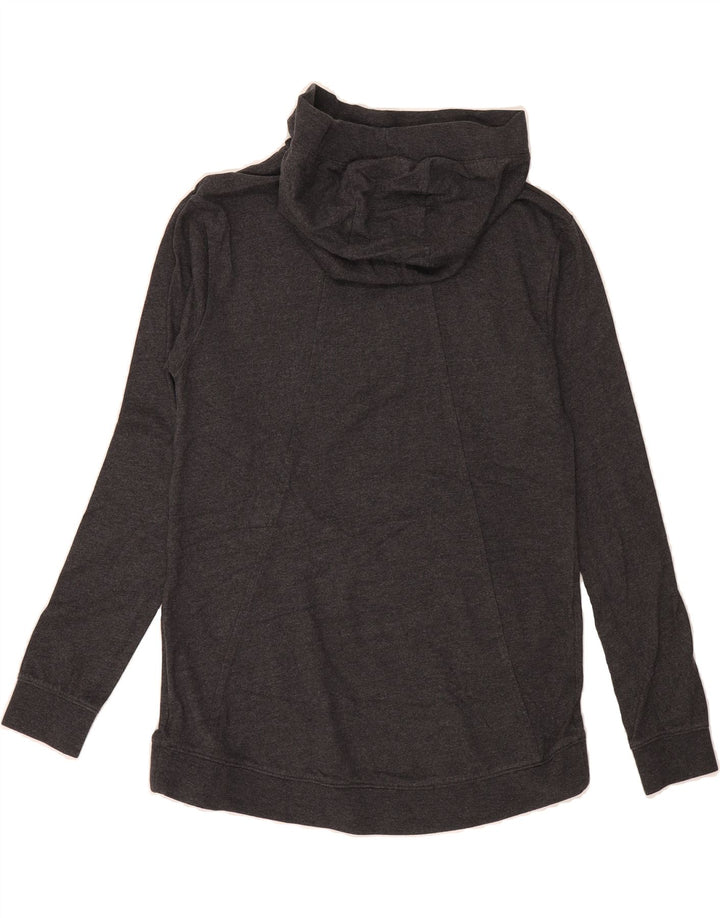 NIKE Womens Oversized Hoodie Jumper UK 6 XS Grey Polyester Vintage Nike and Second-Hand Nike from Messina Hembry 