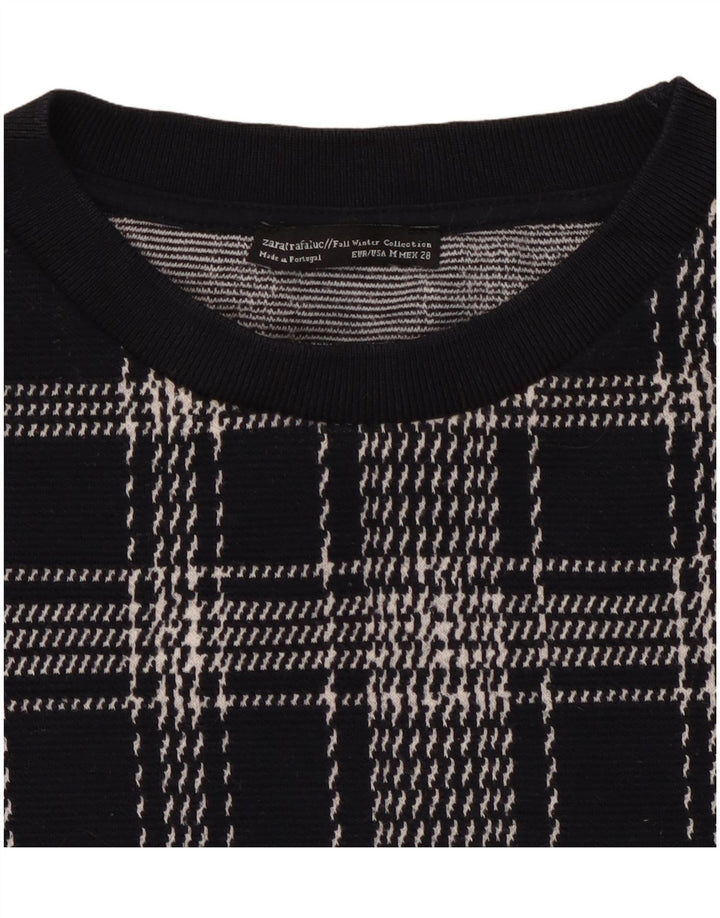 Γυναικεία φούτερ ZARA Jumper UK 14 Medium Navy Blue Check