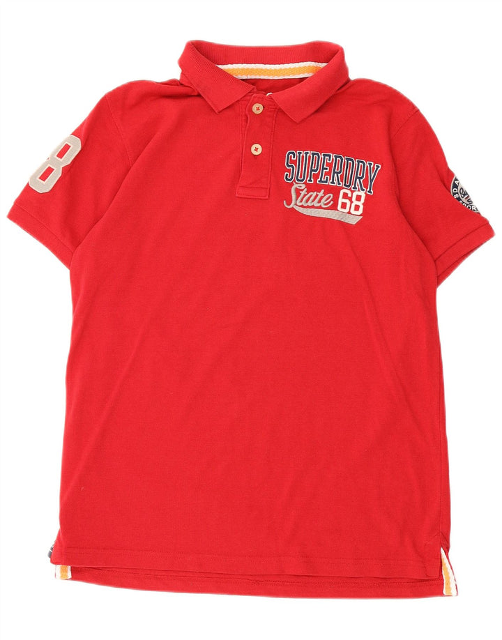 Ανδρικό πουκάμισο γραφικό πόλο Superdry μεγάλο κόκκινο