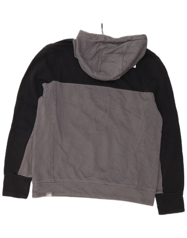 The North Face Ανδρικό Hoodie Jumper Large Grey Colourblock Βαμβακερό