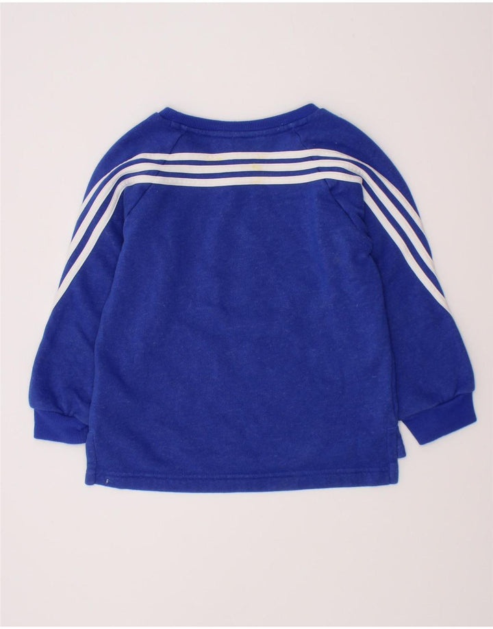 Φούτερ Adidas Boys Jumper 3-4 ετών Μπλε βαμβακερό