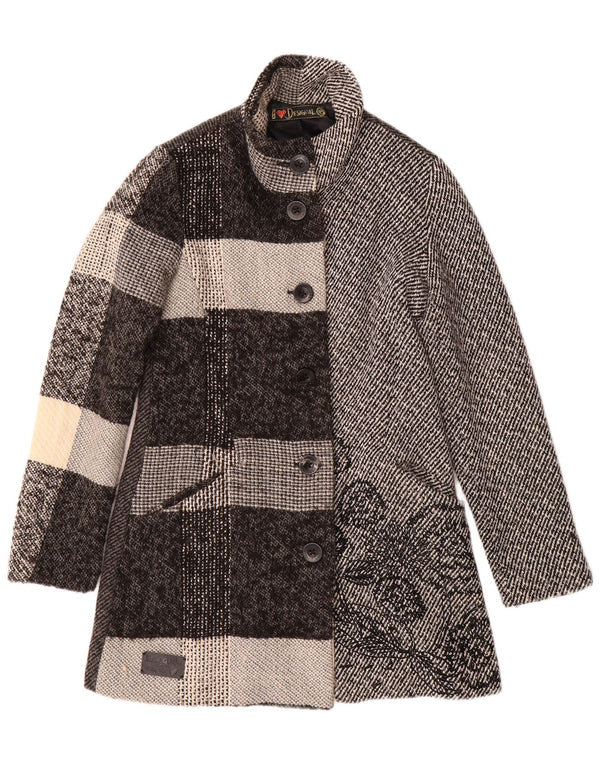 Γυναικείο πανωφόρι DESIGUAL EU 38 Medium Grey Patchwork Polyester