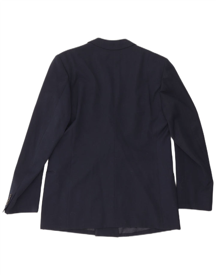 Vintage Ανδρικό σακάκι με διπλό στήθος UK 36 Small Navy Blue