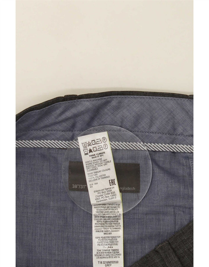 Marks & Spencer Ανδρικό Παντελόνι Κοστούμι W38 L31 Γκρι Πολυεστέρας