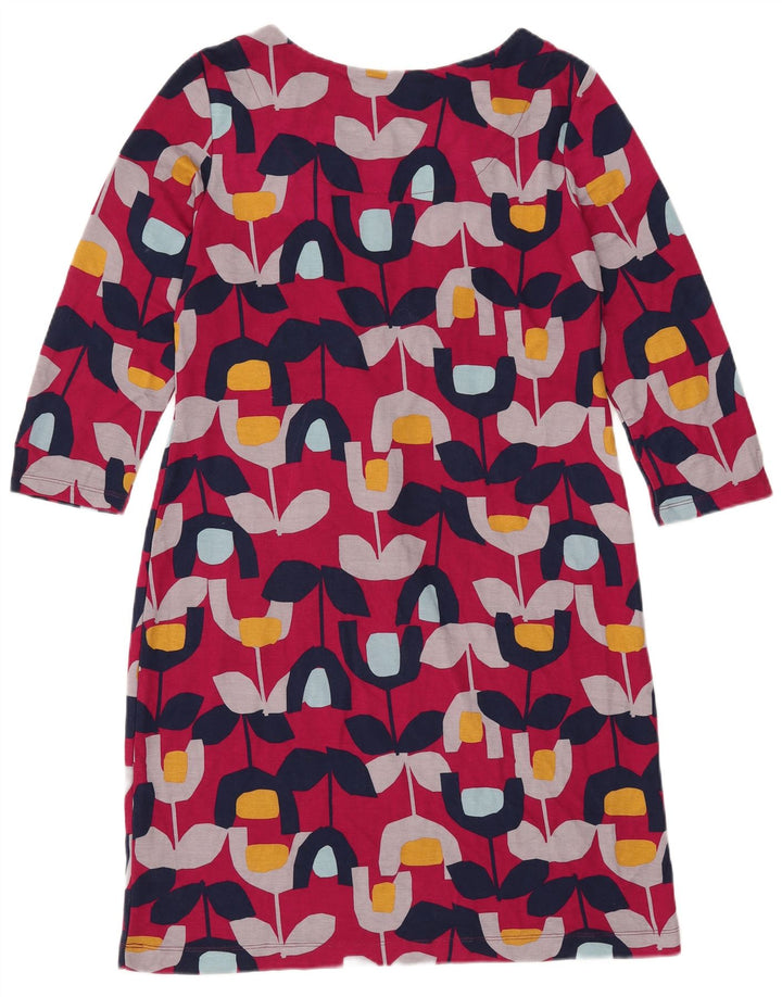 WHITE STUFF Γυναικείο φόρεμα με μανίκια 3/4 UK 12 Medium Pink Floral