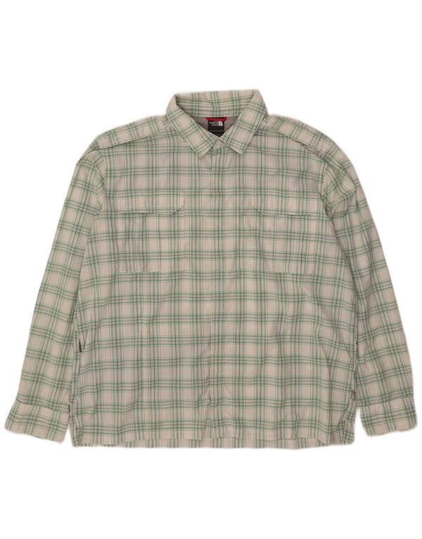 Ανδρικό στρατιωτικό πουκάμισο North Face 2XL White Check Nylon