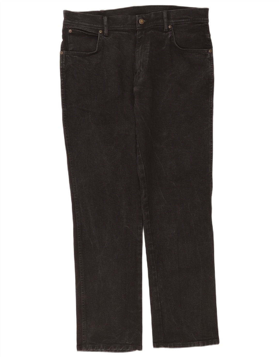 Ανδρικό τζιν ίσιο Wrangler Regular Fit W36 L32 Μαύρο βαμβακερό