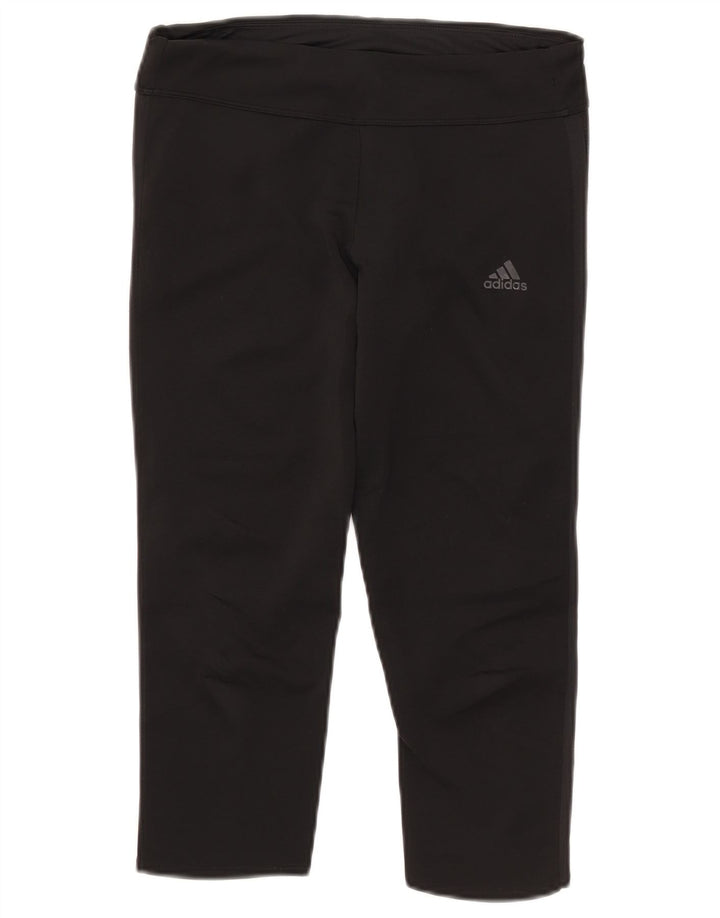 Adidas Γυναικεία Climacool Κάπρι Κολάν UK 8/10 Μικρό μαύρο πολυεστέρα