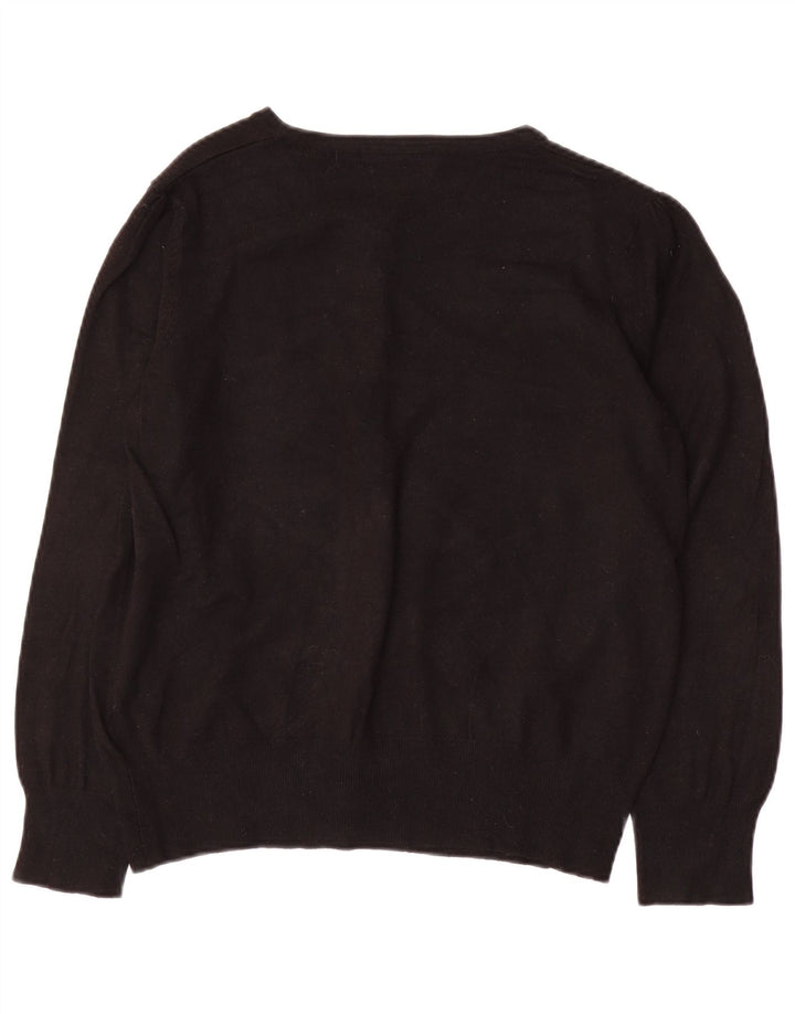 MARKS & SPENCER Γυναικείο πουλόβερ Crop Cardigan UK 14 Medium Black