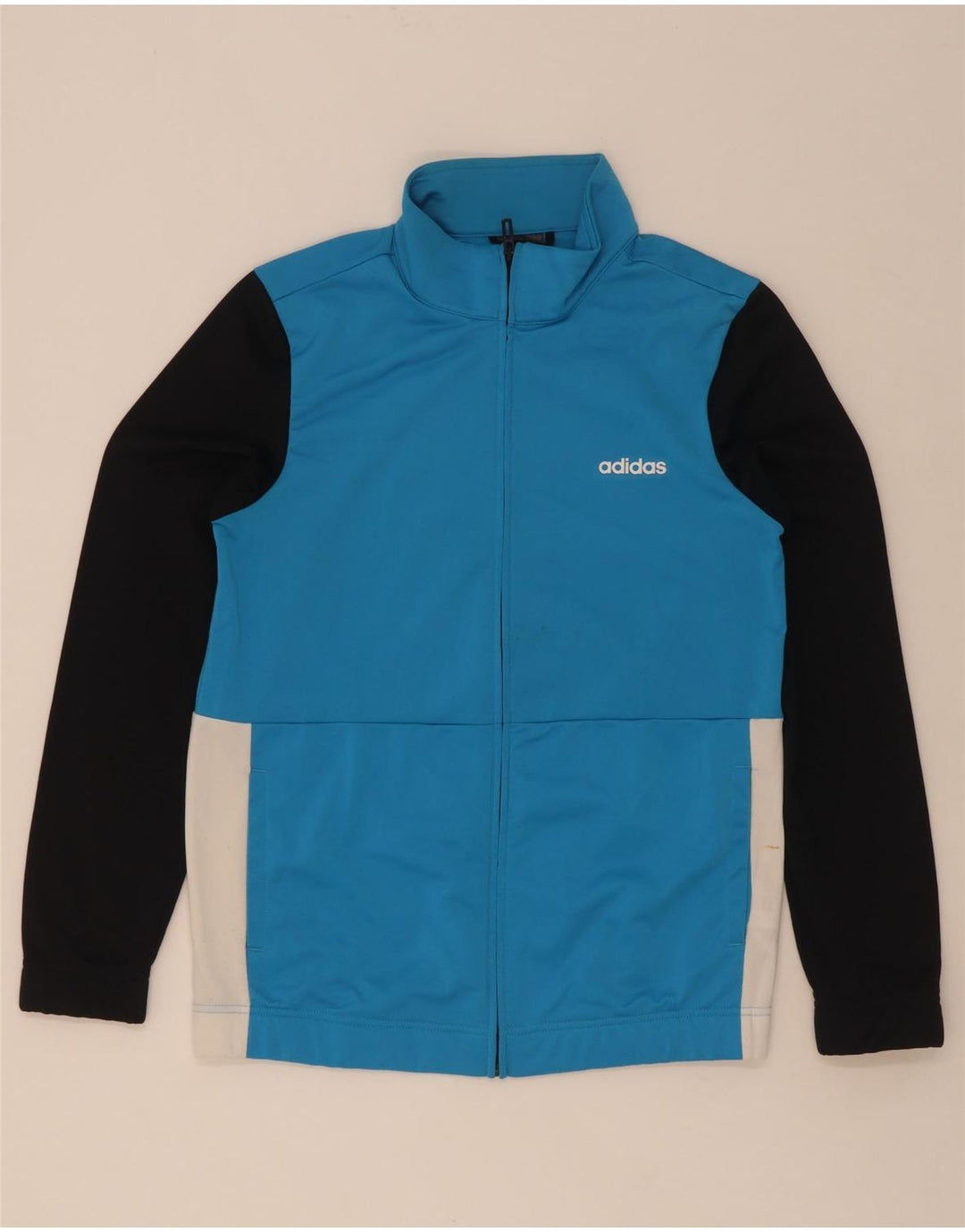 Γυναικεία αθλητική φόρμα Adidas Top Jacket UK 12/14 Medium Blue Colourblock
