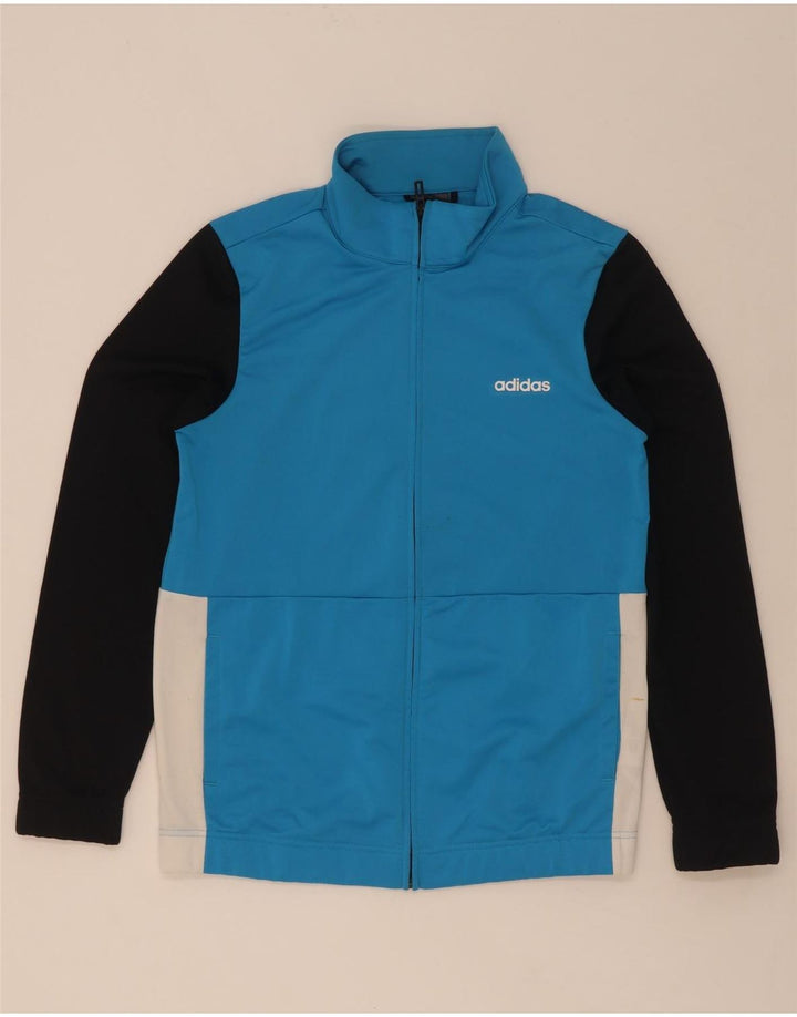 Γυναικεία αθλητική φόρμα Adidas Top Jacket UK 12/14 Medium Blue Colourblock