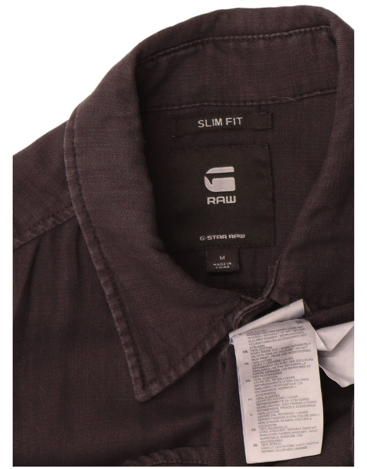 Ανδρικό πουκάμισο G-Star Slim Fit Μεσαίο γκρι βαμβακερό