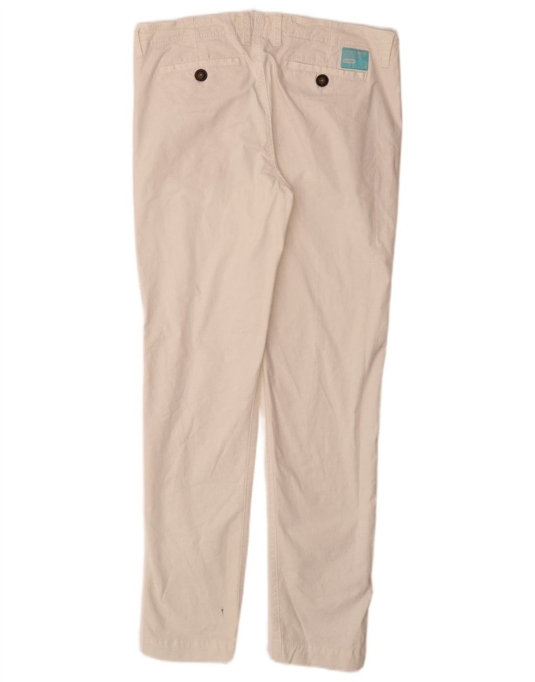 Γυναικείο Slim παντελόνι Chino SUPERDRY Medium W30 L30 Λευκό βαμβακερό