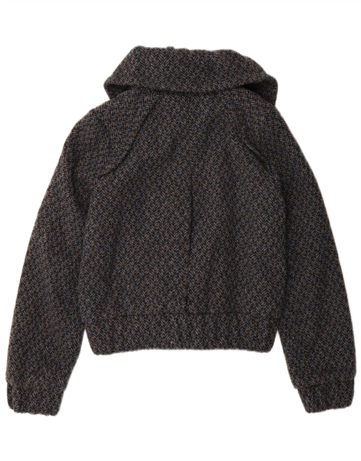 Topshop Γυναικείο Bomber Jacket UK 10 Small Blue από ψαροκόκκαλο Πολυεστέρας