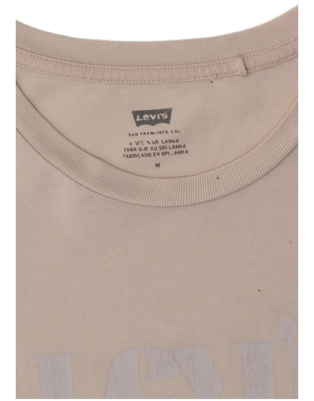 Γυναικείο T-Shirt Levi's Top UK 12 Medium Pink
