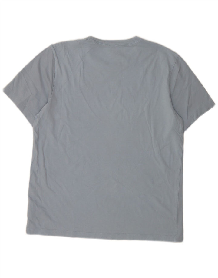 Jordan Ανδρικό T-Shirt Top μεγάλο μπλε βαμβακερό