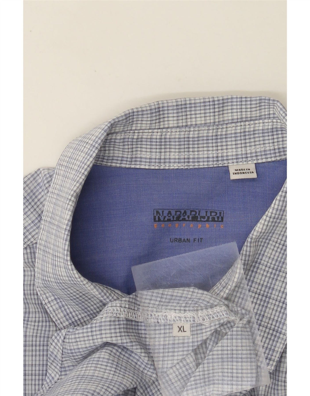 NAPAPIJRI Ανδρικό πουκάμισο Urban Fit XL Blue Check