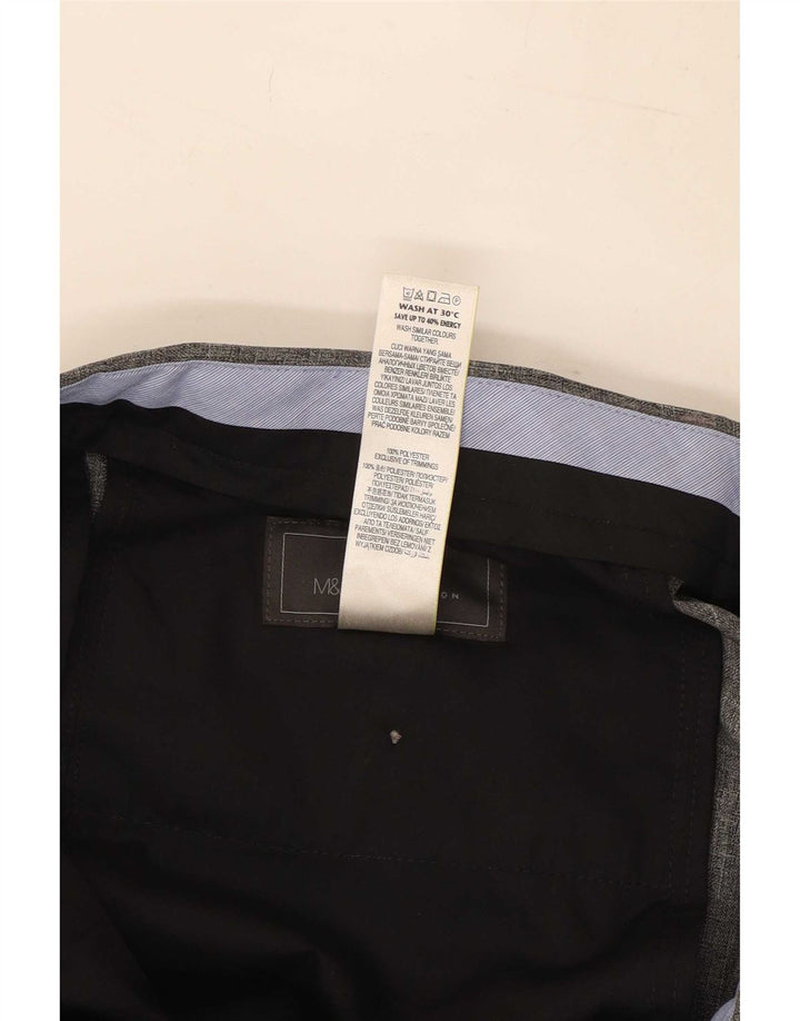 Marks & Spencer Mens W34 L31 Grey Polyester