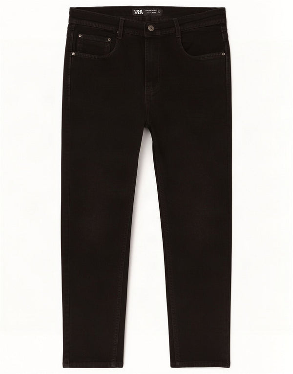Zara Mens Cropped Jeans EU 38 Small W30 L24 Black