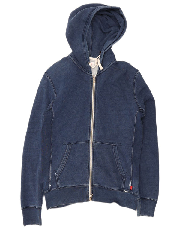 Ανδρικό πουλόβερ με κουκούλα με φερμουάρ Levi's Regular Fit Μικρό μπλε βαμβακερό