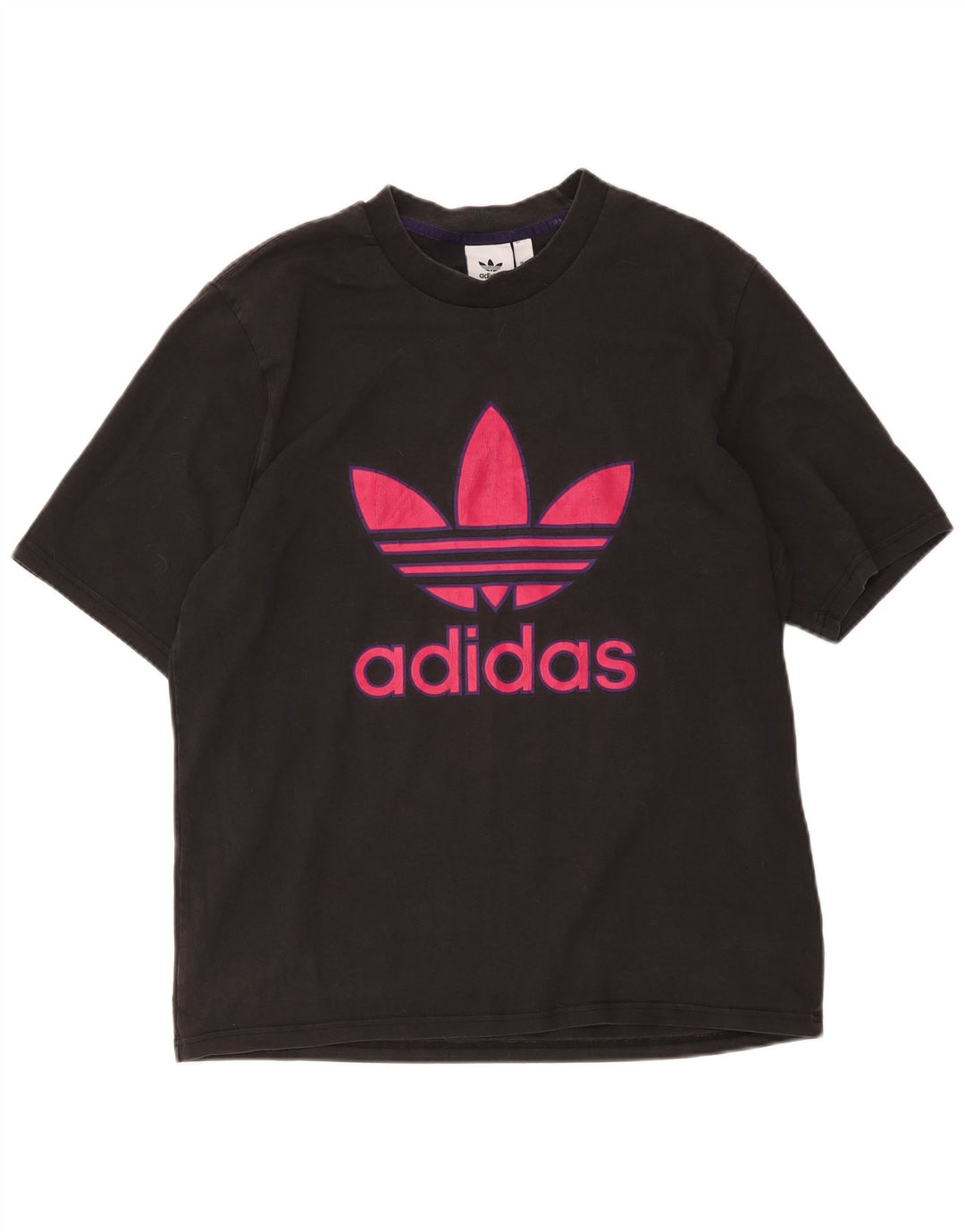 Ανδρικό γραφικό T-Shirt Adidas Top Μεσαίο μαύρο βαμβακερό