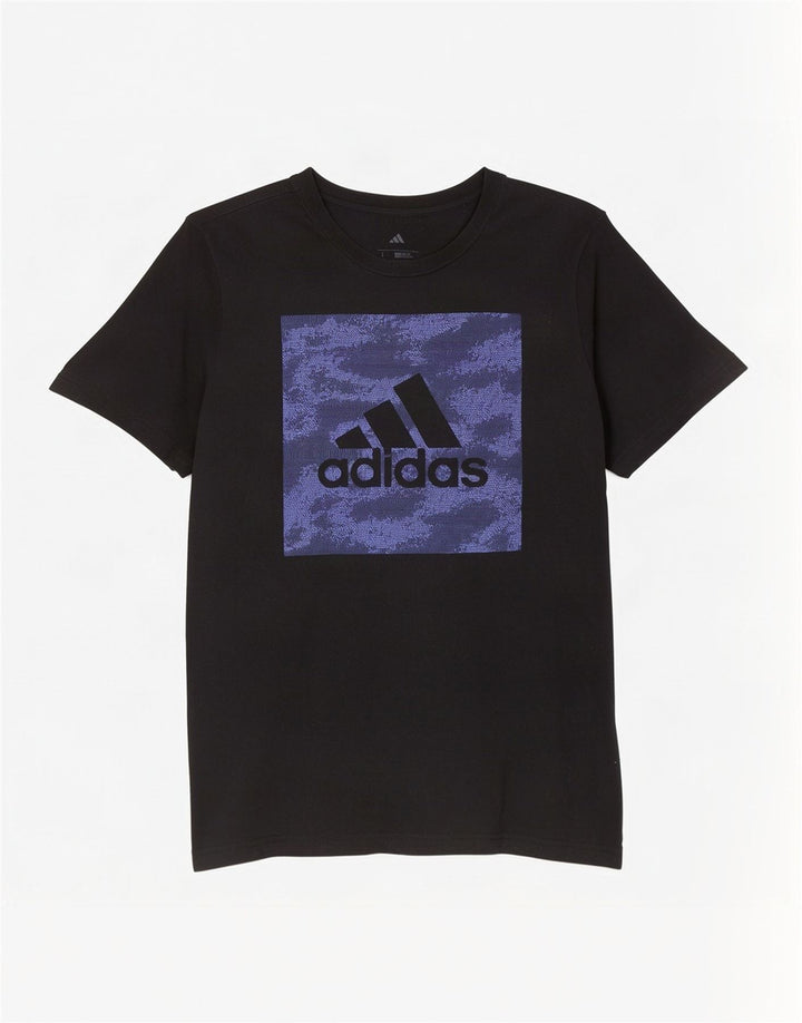 Adidas Ανδρικό T-Shirt Regular Fit Top Large Μαύρο