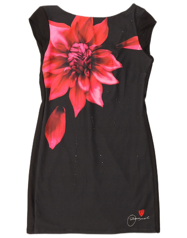 Desigual Γυναικείο φόρεμα με θήκη UK 12 Medium Black Floral