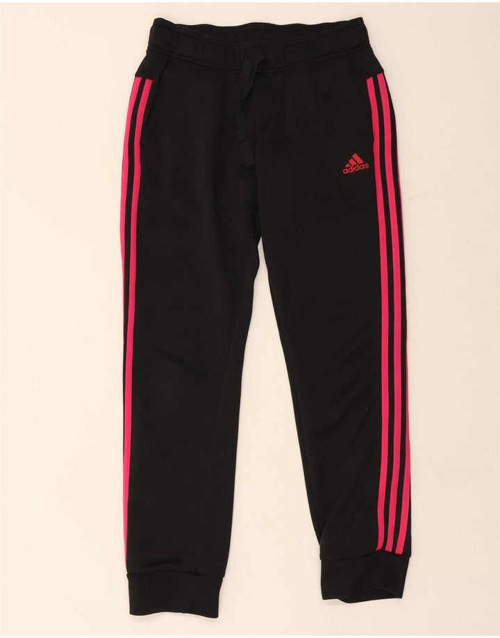 Γυναικεία αθλητική φόρμα Adidas Παντελόνι Joggers UK 12 μεσαίο μαύρο πολυεστέρα