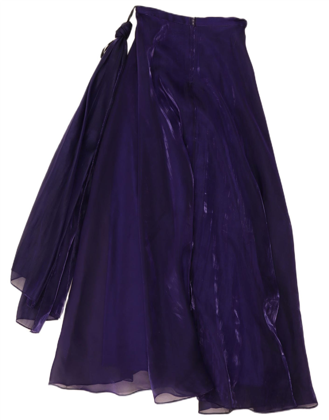 Vintage Γυναικεία Maxi Φούστα Small W26 Purple Polyester