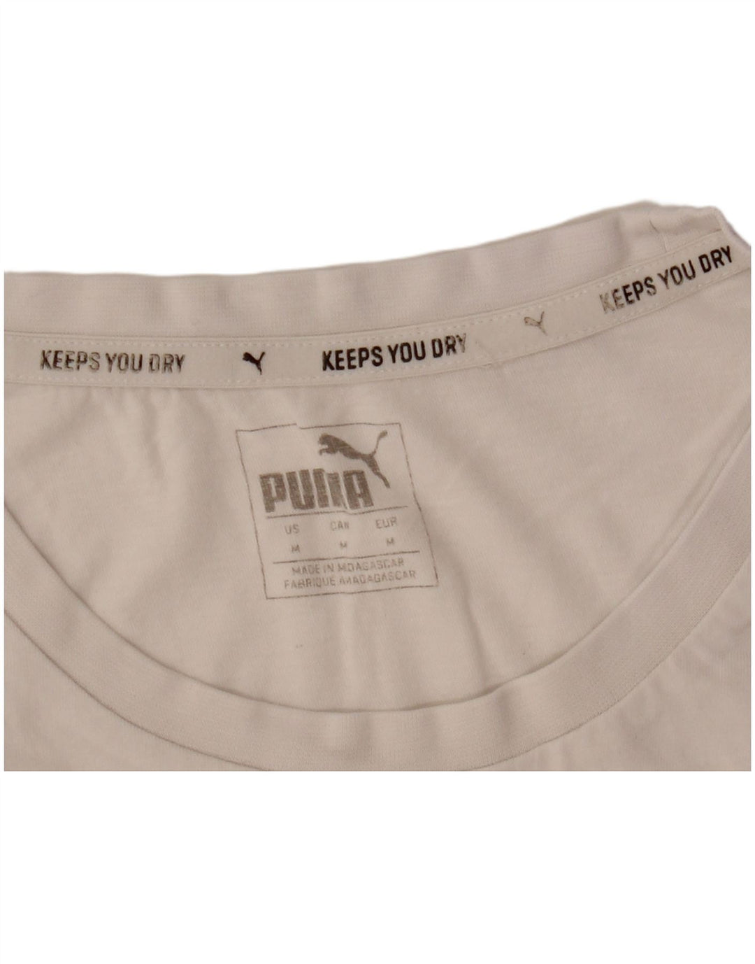 Ανδρικό γραφικό μπλουζάκι Puma Top Medium White