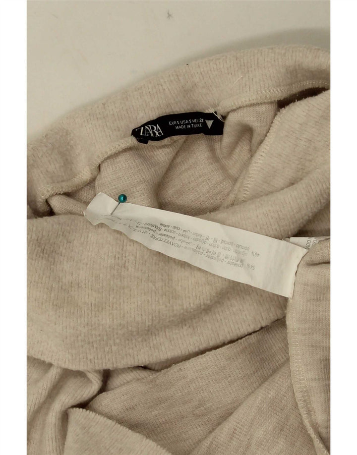 Zara Γυναικείο Γιλέκο Τοπ UK 10 Small Beige Polyester