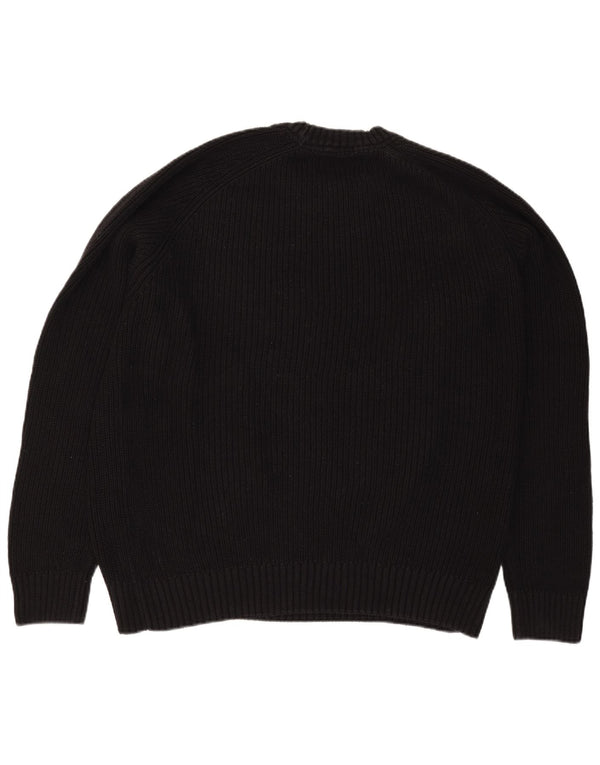 Ανδρικό πουλόβερ JACK WILLS Classic Fit Crew Neck Jumper XL Μαύρο βαμβακερό