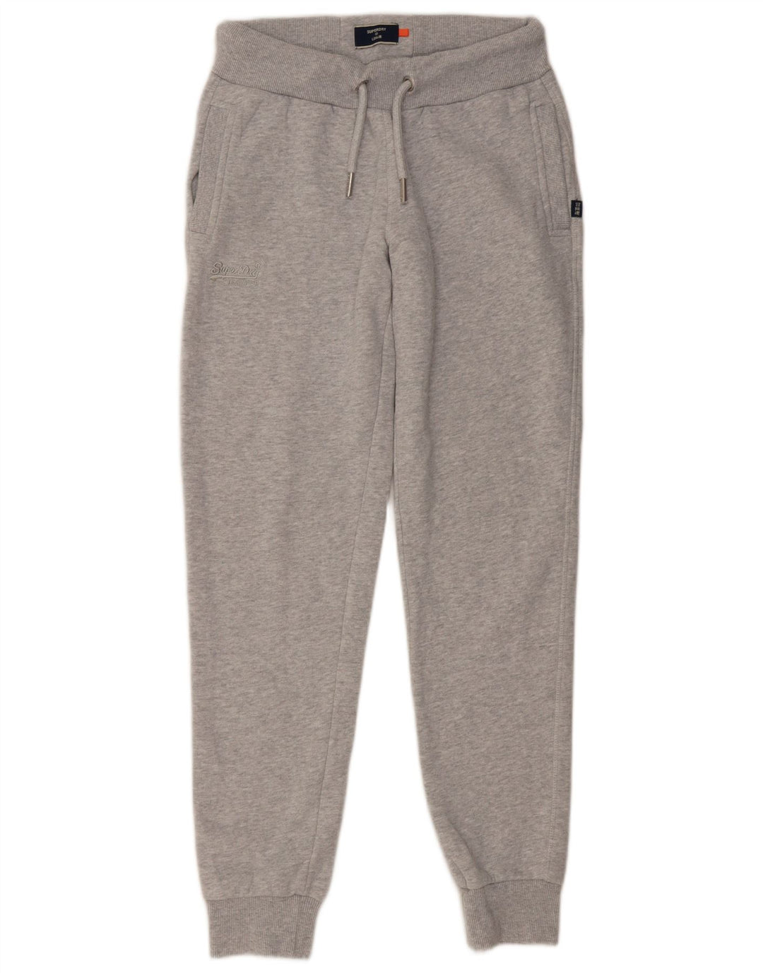 Superdry γυναικεία φόρμα παντελόνι Joggers UK 10 Small Grey Cotton
