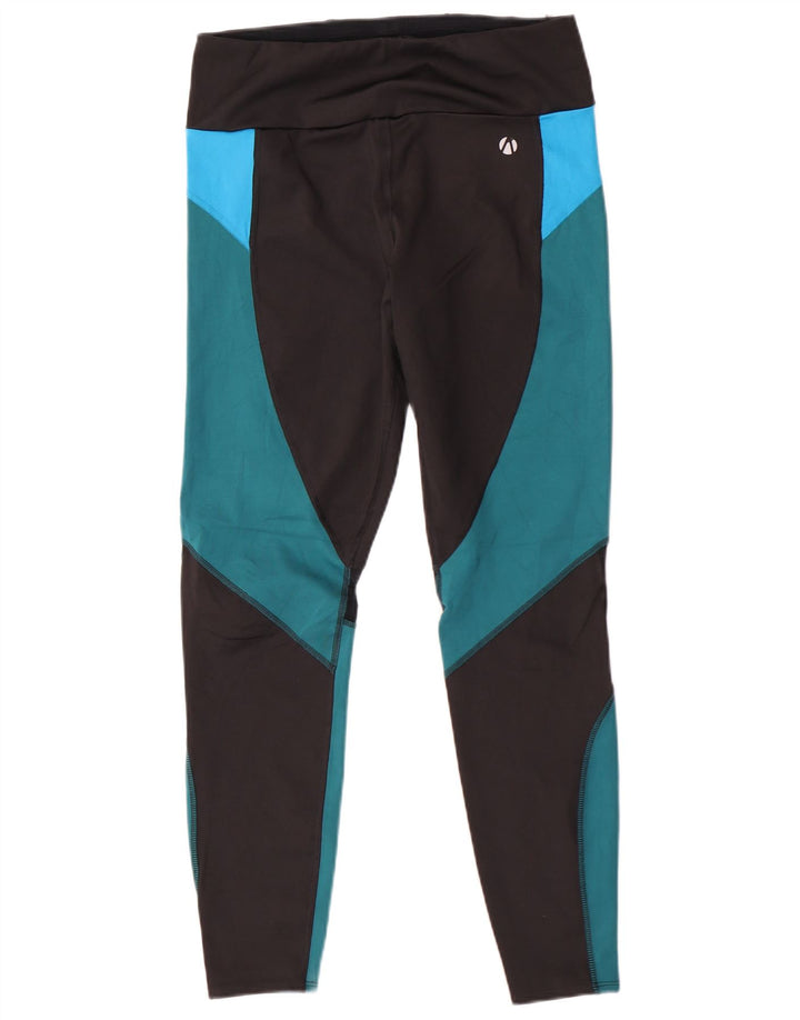 Marks & Spencer Γυναικεία κολάν UK 14 Medium Black Colourblock Polyester