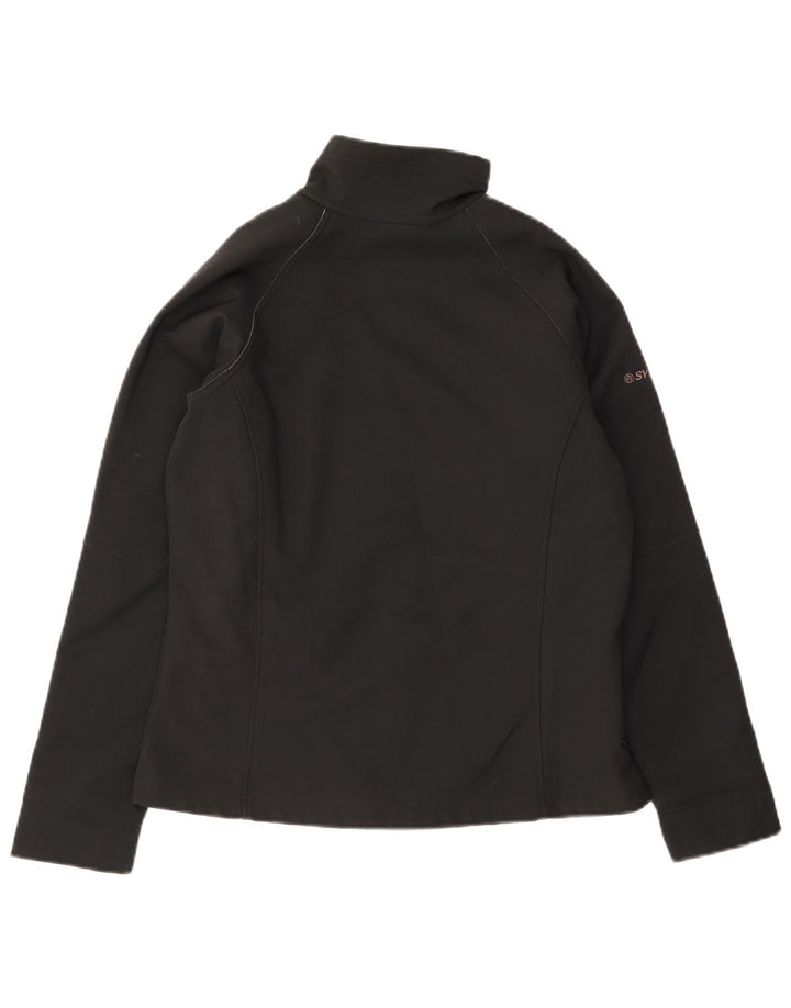 Columbia Γυναικείο Windbreaker Jacket UK 14 Medium Black Polyester