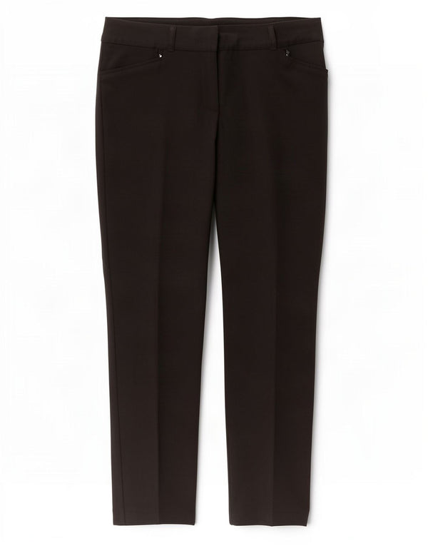 Adidas Womens Slim Casual Trousers UK 14 Large W32 L29 Black