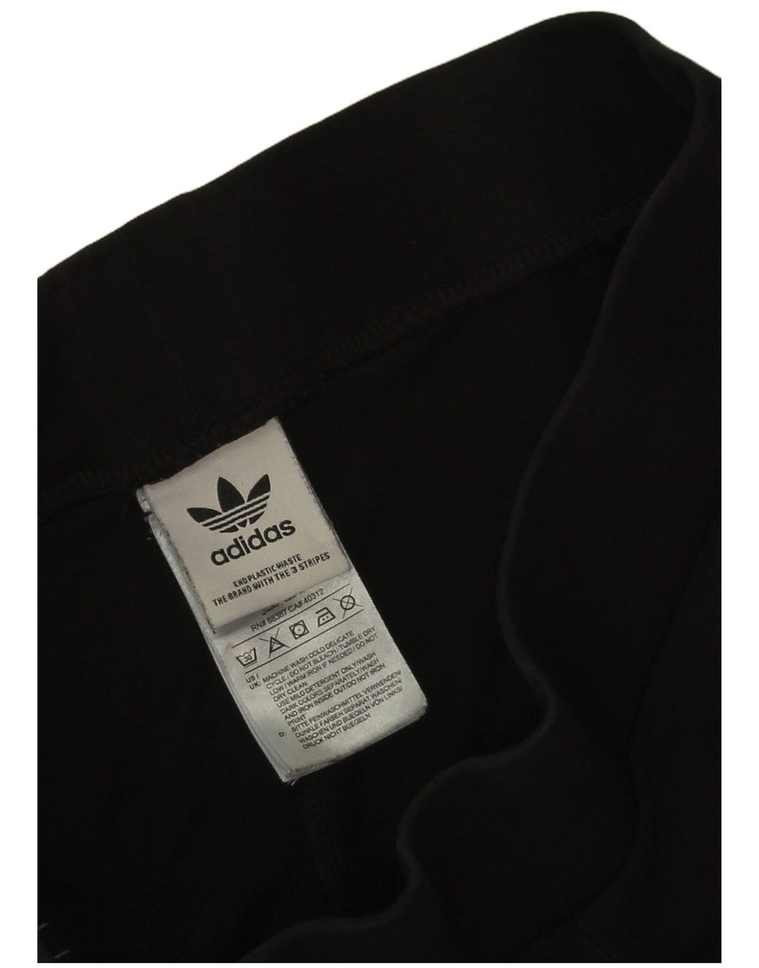Γυναικείο κολάν Adidas UK 8 Small μαύρο βαμβακερό