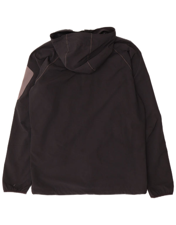 Columbia Ανδρικό μπουφάν βροχής με κουκούλα UK 38 Μεσαίο μαύρο πολυεστέρα