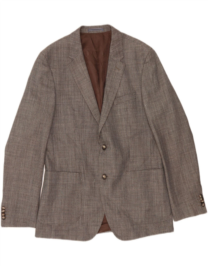 TOMMY HILFIGER Ανδρικό σακάκι σακάκι με 2 κουμπιά IT 52 XL γκρι μαλλί