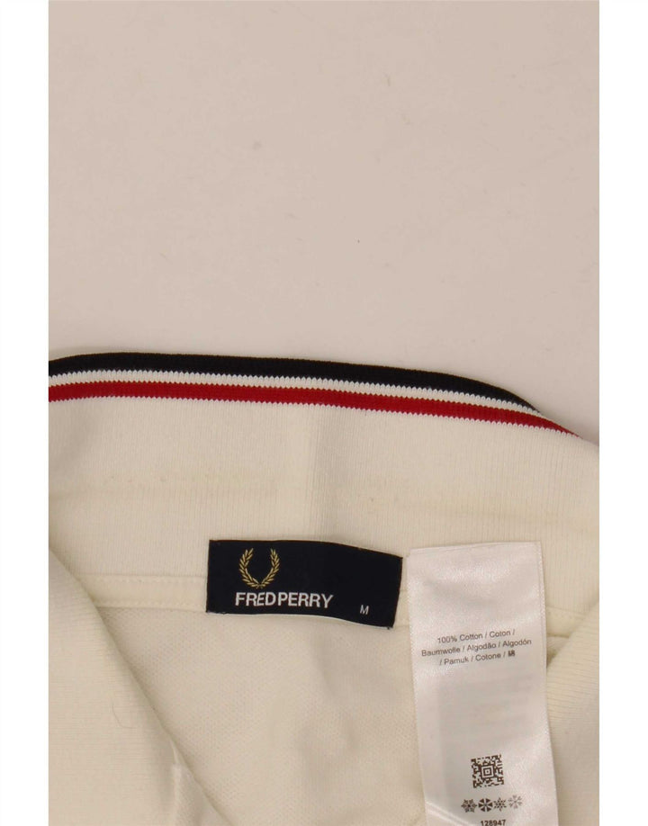 Fred Perry Ανδρικό πουκάμισο πόλο από μεσαίο λευκό βαμβάκι