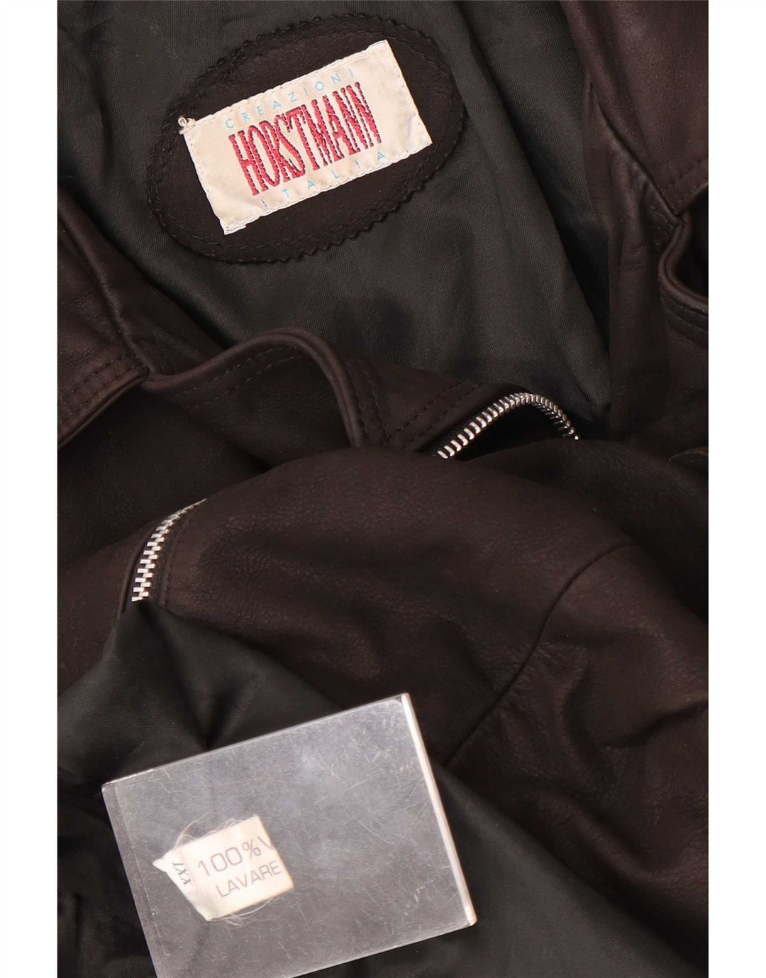 Vintage Γυναικείο Δερμάτινο Μπουφάν UK 20 2XL Καφέ
