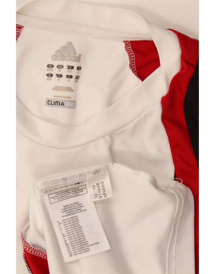 Ανδρικό T-Shirt ADIDAS Clima 365 Top UK 40/42 Medium White Colourblock