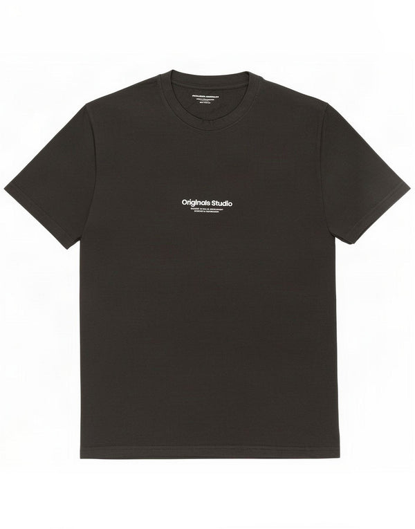 Ανδρικό γραφικό μπλουζάκι Jack & Jones Top Medium Grey Cotton