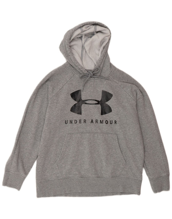 Under Armour Mens Graphic Hoodie Jumper XS Grey Flecked