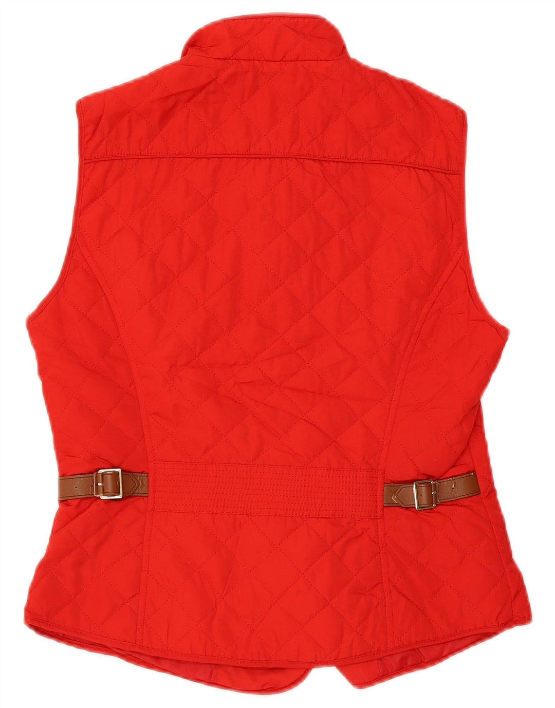 Zara Γυναικείο Καπιτονέ Gilet UK 12 Medium Red Polyester